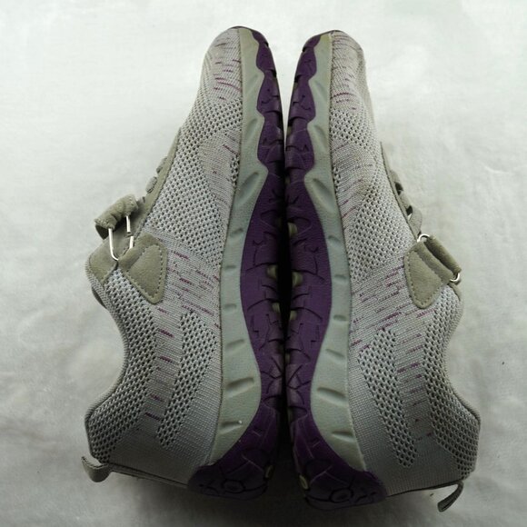 Vionic Mesh Athletic Shoes Women's Size 7 Gray Purple Grip Sole Comfort Sneakers - Picture 7 of 10